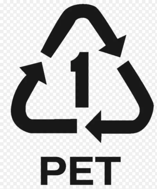 塑料回收符号塑料袋宠物瓶回收塑料回收.打滑标志