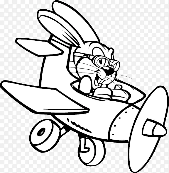 复活节兔子飞机