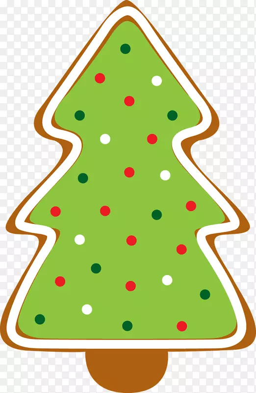 剪贴画圣诞曲奇糖饼干-圣诞树
