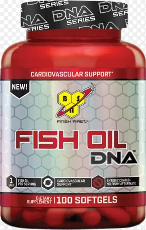 膳食补充剂bsn dna鱼油omega-3脂肪酸鳕鱼鱼油金龙鱼油
