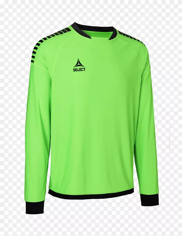足球选择守门员球衣巴西绿色t恤-足球