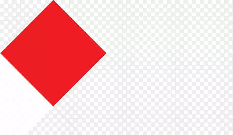 标志角线品牌字体-红色钻石形状图案
