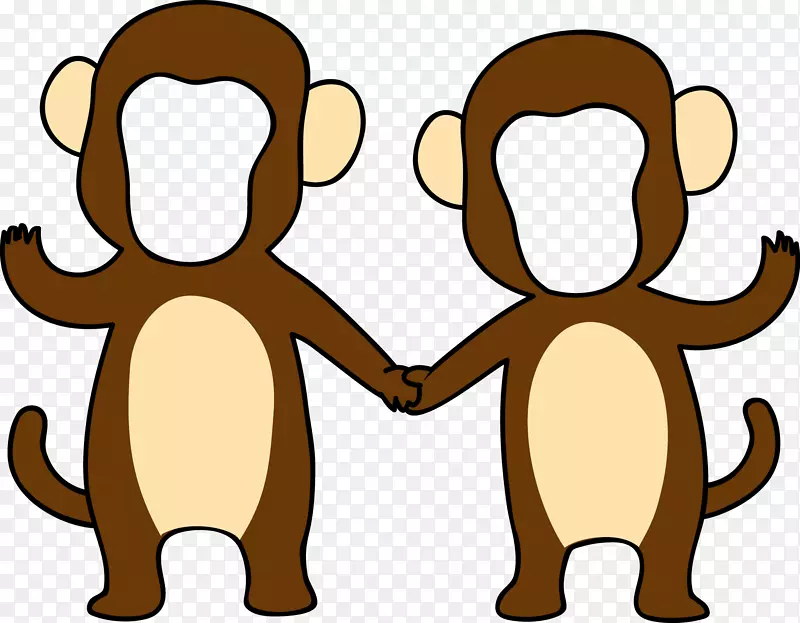 猴子摄影歌曲新年卡片文字-猴子