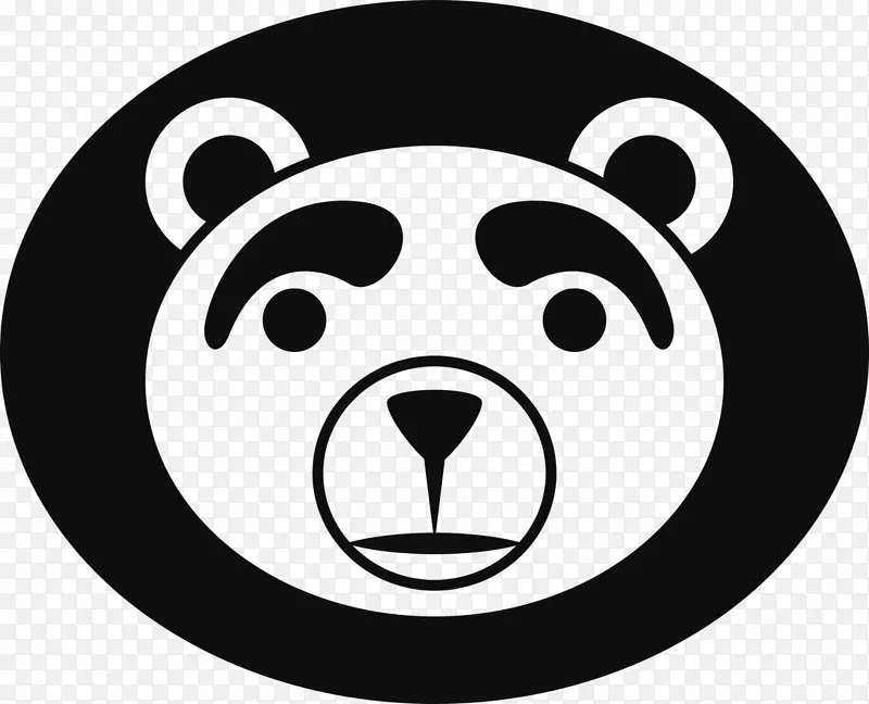 熊图形标志剪辑艺术图形设计-熊