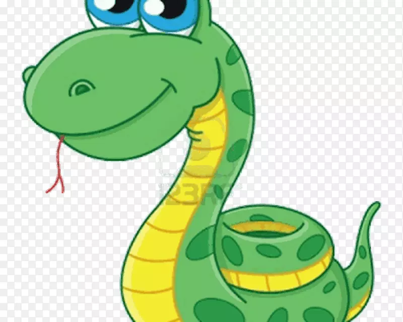 蛇图形免版税图像插图.动画