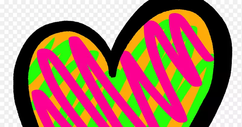 心脏剪贴画黄色平面设计颜色-bw的心