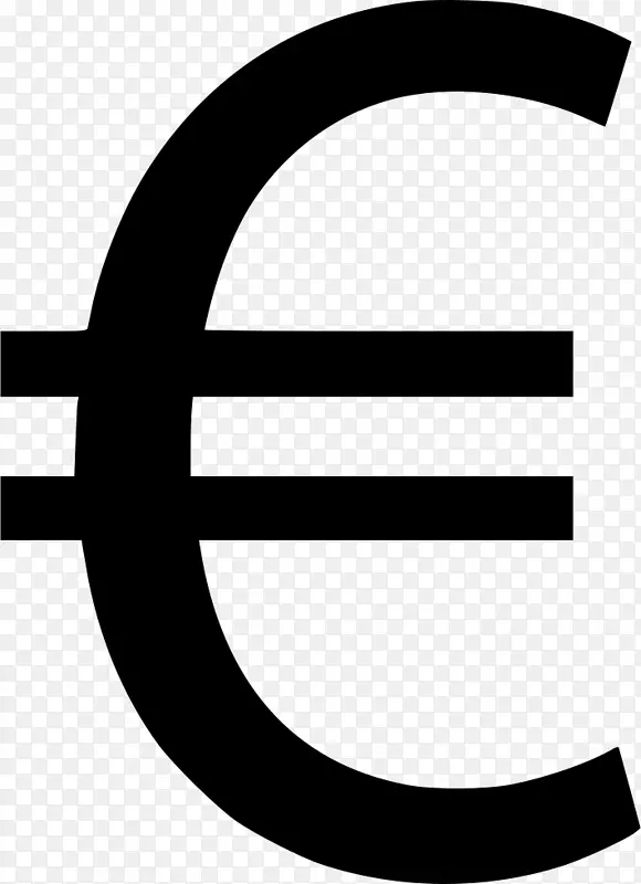 货币符号欧元签署法国法郎-欧元