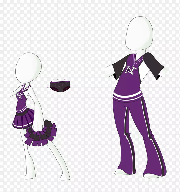服装配饰时尚产品设计紫色校队啦啦队制服2013