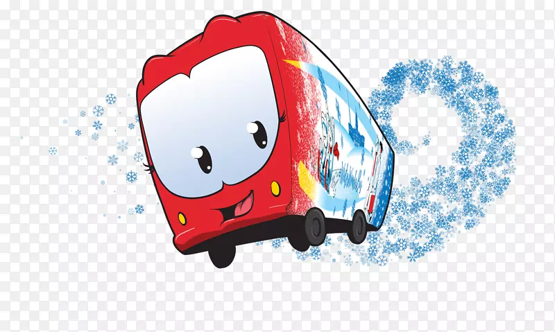 巴士冬季插画产品设计