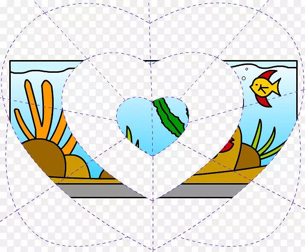 绘制图像剪辑艺术水族馆金鱼.三角形活动立方体