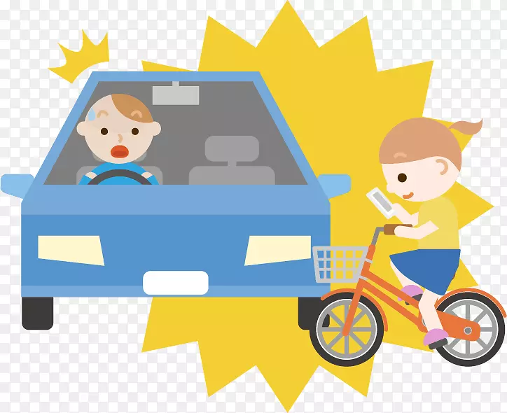 智能手机汽车插图分心驾驶高速公路代码-智能汽车撞车