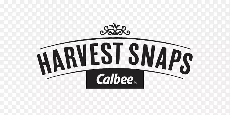 收获快照原始绿色豌豆薯片标志Calbee品牌产品