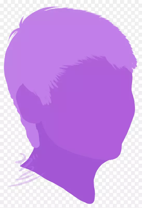 剪贴画插图鼻子紫色前额不做作业的借口