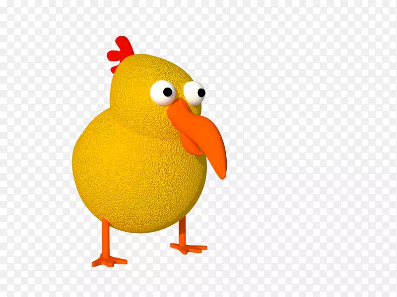 鸭夹艺术公鸡喙橙S.A.-鸭子