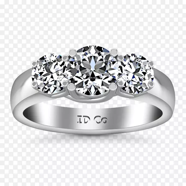 三枚戒指结婚戒指钻石三枚订婚戒指