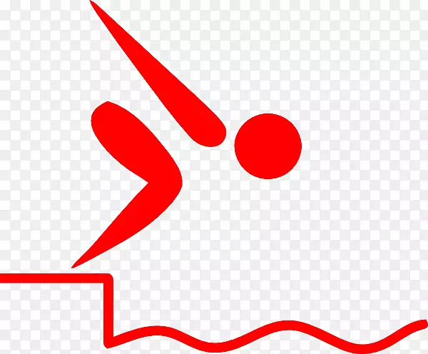 夏季奥运会游泳剪贴画象形文字
