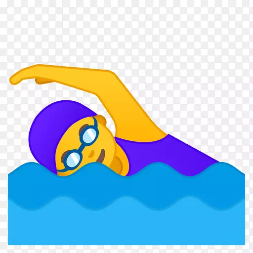 Emojipedia零宽度接合夹艺术游泳.表情符号