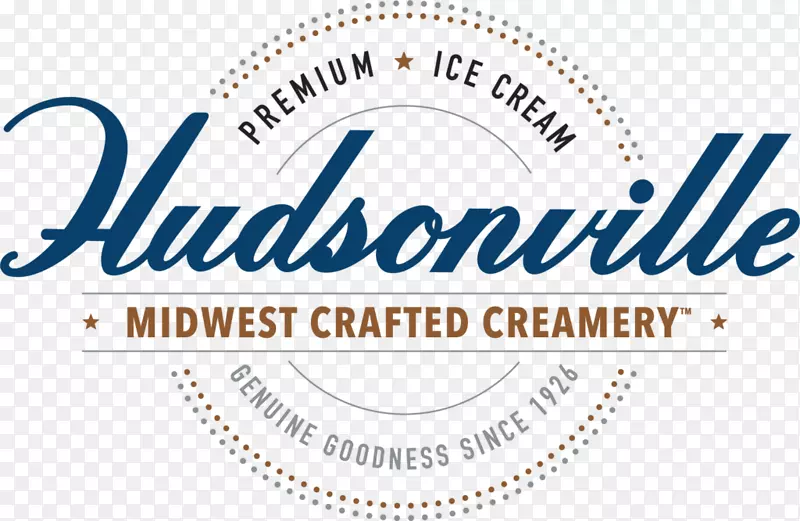哈德逊维尔奶油冰淇淋公司，公司标志：哈德逊维尔冰淇淋-冰淇淋