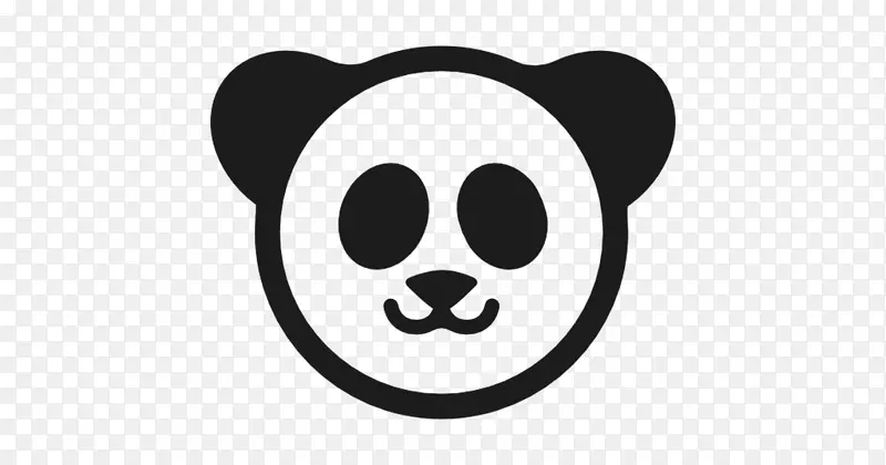 大熊猫熊红色熊猫标识电脑图标-熊