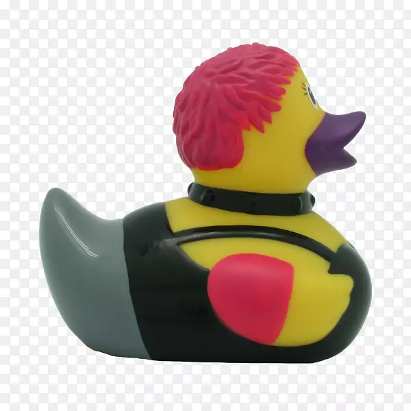 橡胶鸭天然橡胶玩具朋克鸭