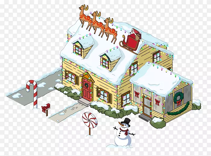 姜饼屋的家人：对东西的追求圣诞老人剪辑艺术圣诞日-圣诞老人