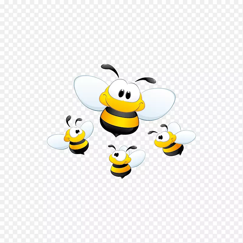 蜂群摄影图形免版税插图-蜜蜂