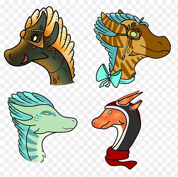 剪贴画恐龙形象画动物-恐龙