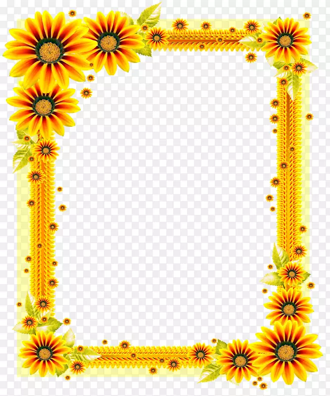 花卉设计向日葵切花画框
