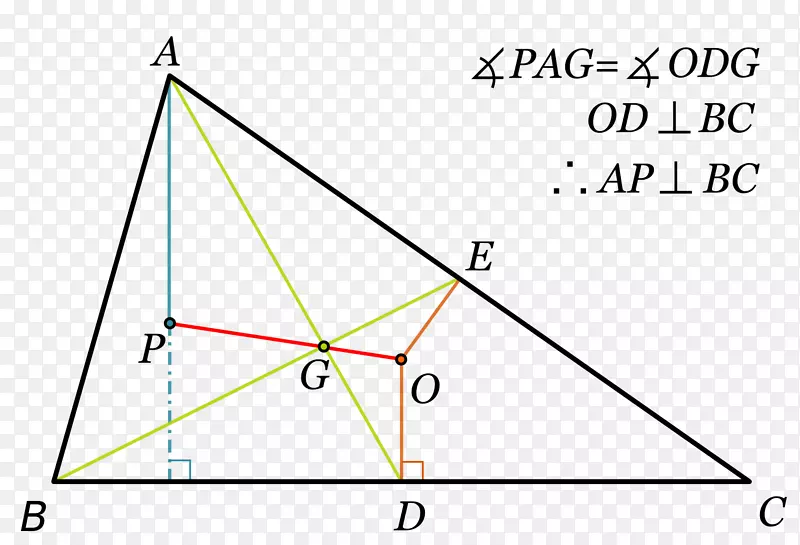 三角形点欧拉线-三角形