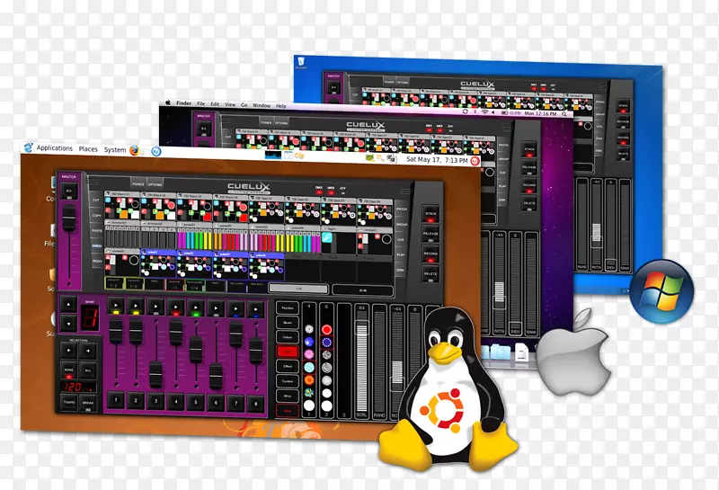 dmx 512计算机软件linux开源软件cuelux照明软件pc和mac linux
