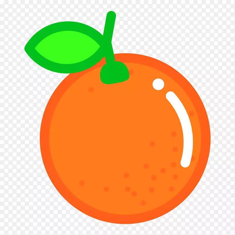 柑桔图形果汁橙子