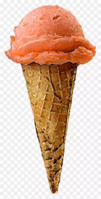 冰淇淋锥草莓冰淇淋巧克力冰淇淋