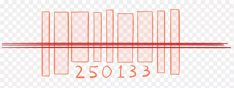 产品设计线角字体条形码