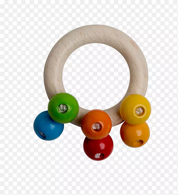 rotho婴儿设计木制彩虹珠抓住玩具婴儿rotho婴儿设计儿童洗，白色儿童玩具