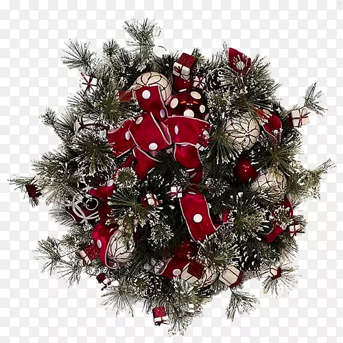 圣诞树花环，圣诞饰品，圣诞日，新年-圣诞树