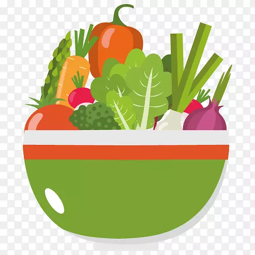 色拉图形蔬菜食品剪贴画