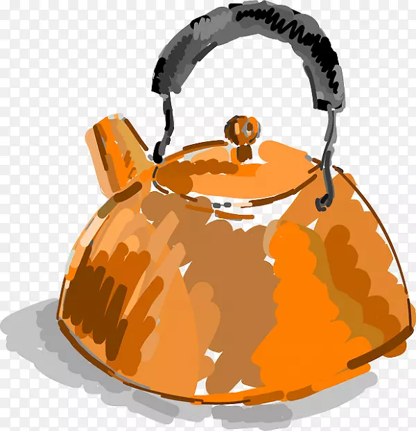 夹艺术水壶开放部分铜茶壶