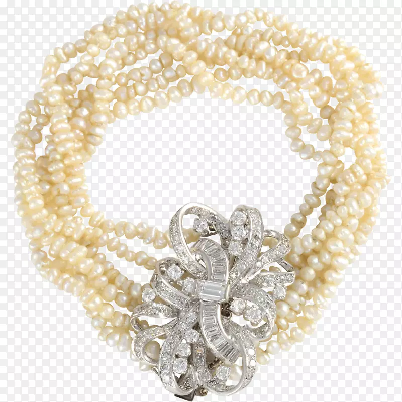 有文化的珍珠手镯项链珠宝首饰