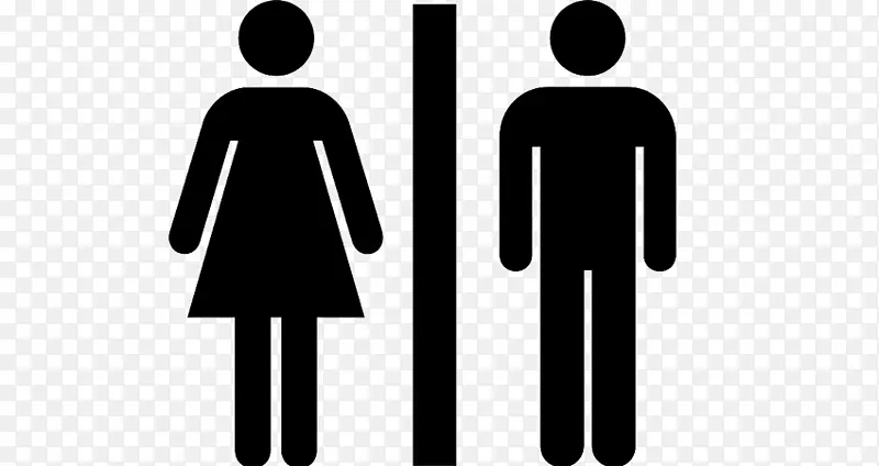 公厕女性性别标志-设施海报