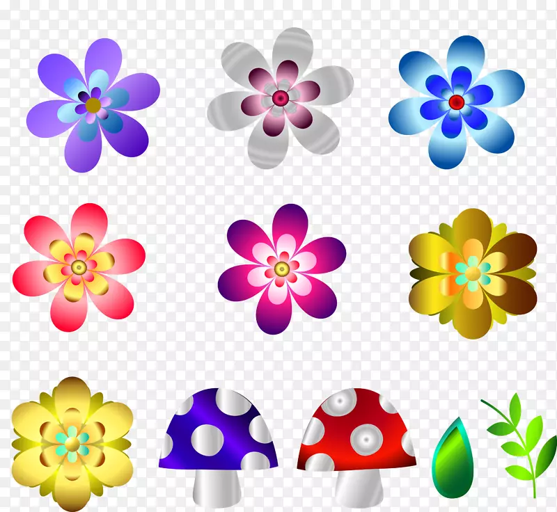 花卉设计花卉装饰插图