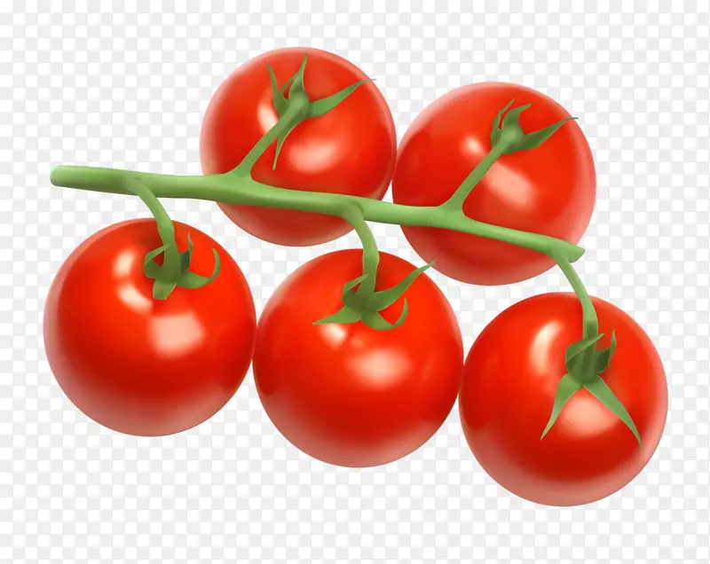 樱桃番茄剪贴画葡萄番茄樱桃图形-蔬菜