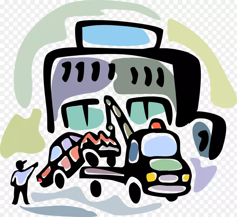 卡通片艺术插图产品-汽车