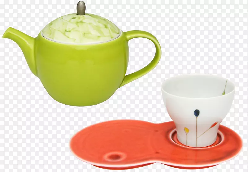 茶杯茶碟陶瓷-生动