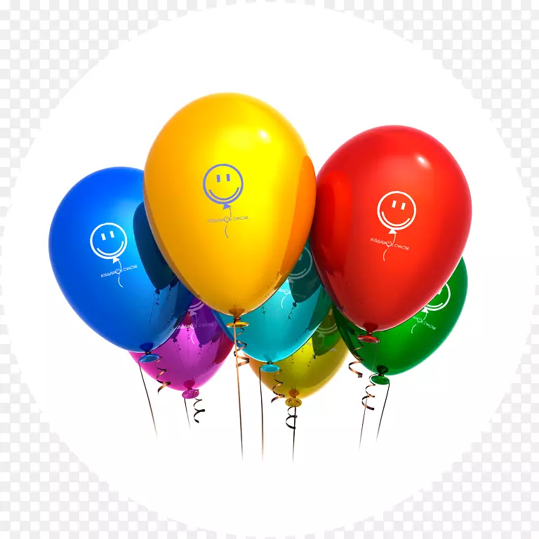 生日气球派对周年贺卡及便条卡-生日