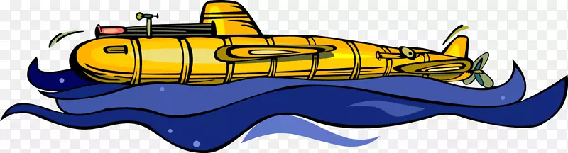 剪贴画核潜艇图形插图.内战潜艇