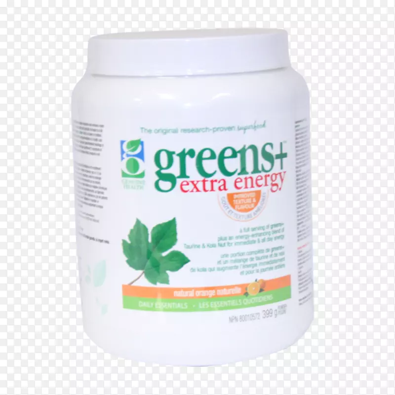 膳食补充剂绿色+额外能量，天然橙色真健康绿色+，360帽解毒-健康