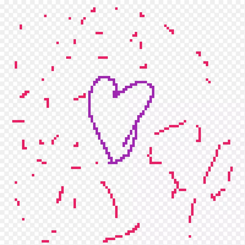 爱情人节剪贴画点图案-动画闪闪发光的心