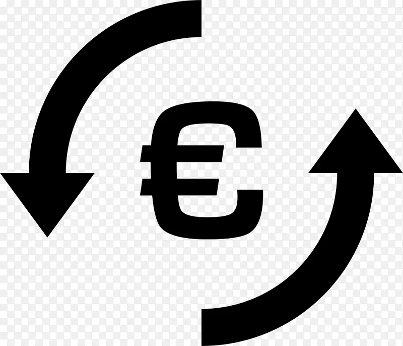 欧元计算机图标货币汇率欧元兑美元