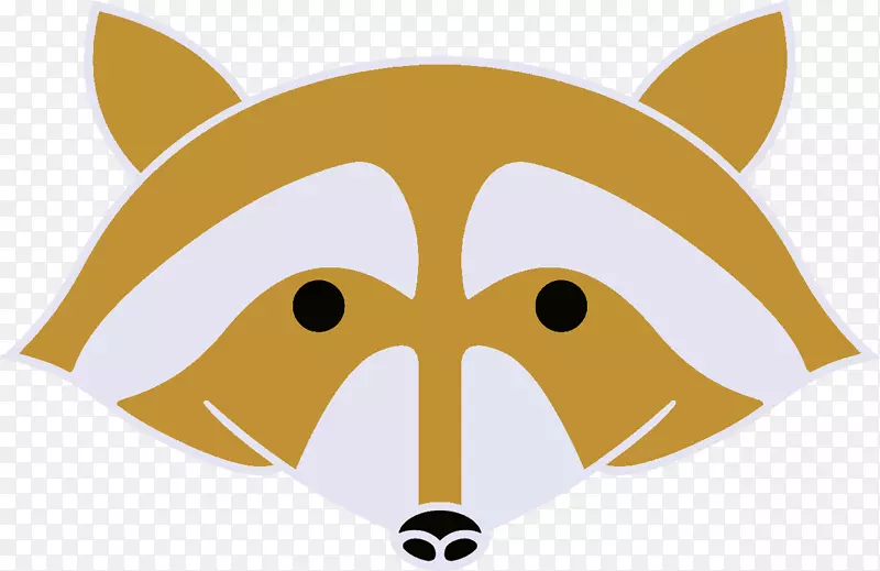 红狐插图剪辑艺术胡须鼻子-水彩