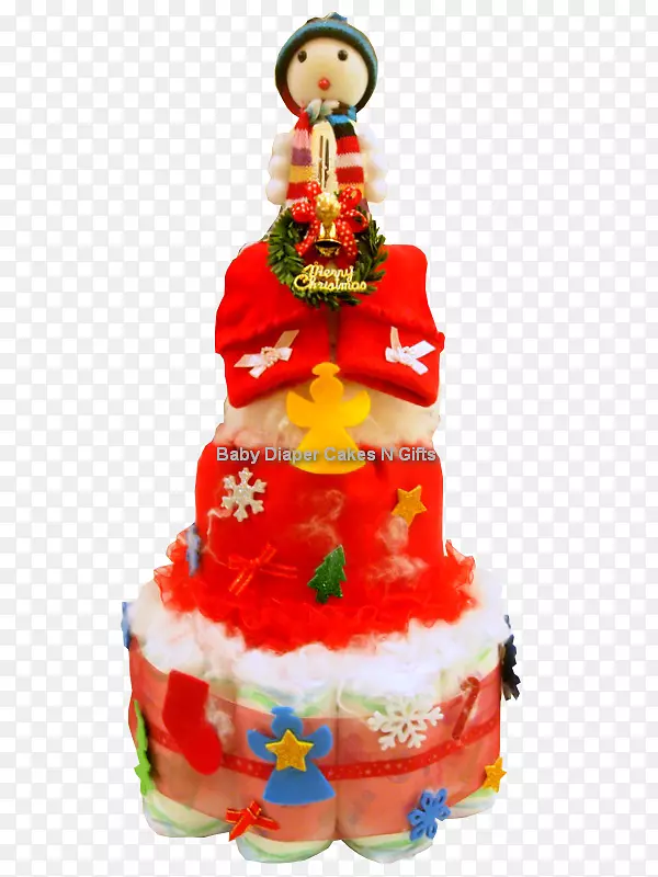 尿布蛋糕生日蛋糕装饰-蛋糕